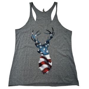 Next Level Deer Flag Tank Top